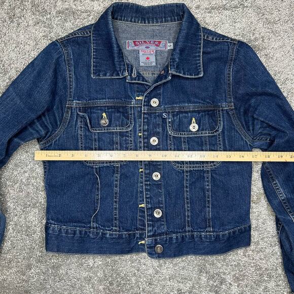 Silver Clothing Company Jean Jacket Size Small Petite Made in Canada - Picture 11 of 12
